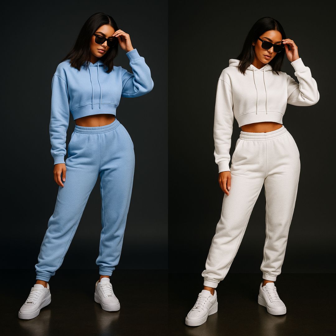 Premium-Set | Hoodie Crop + Jogger