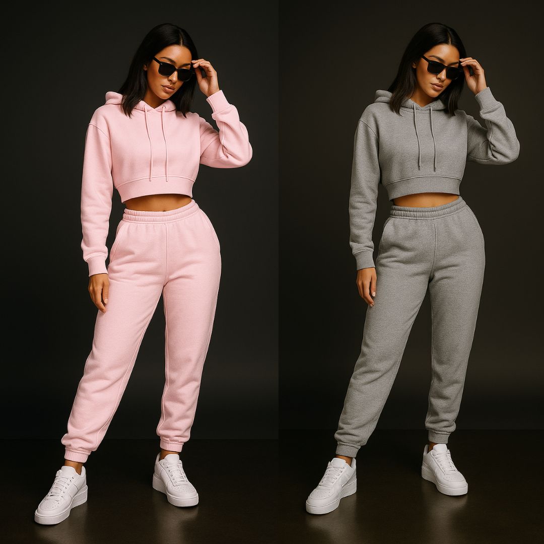 Premium-Set | Hoodie Crop + Jogger