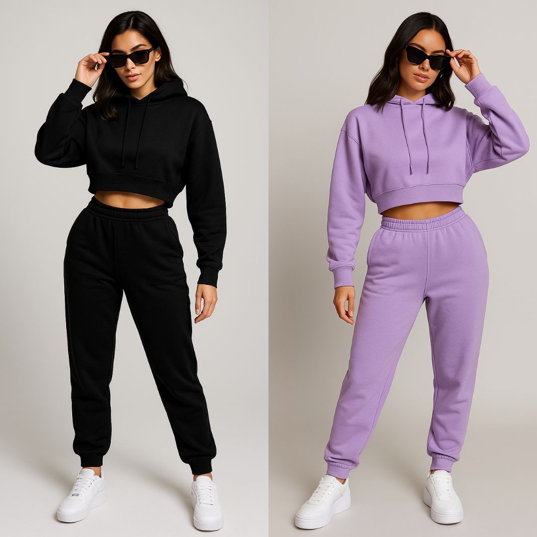 Premium-Set | Hoodie Crop + Jogger