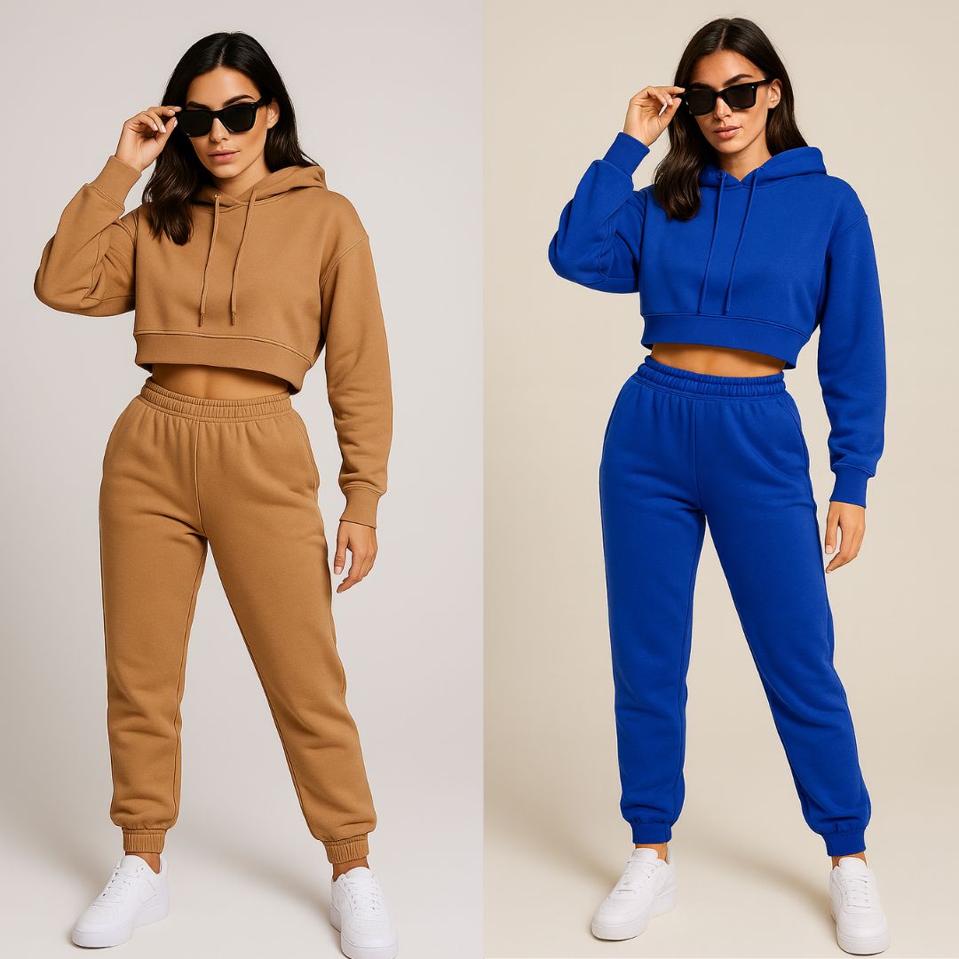Premium-Set | Hoodie Crop + Jogger